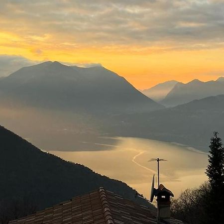Chalet La Terrazza Vista Lago Bellano Bagian luar foto