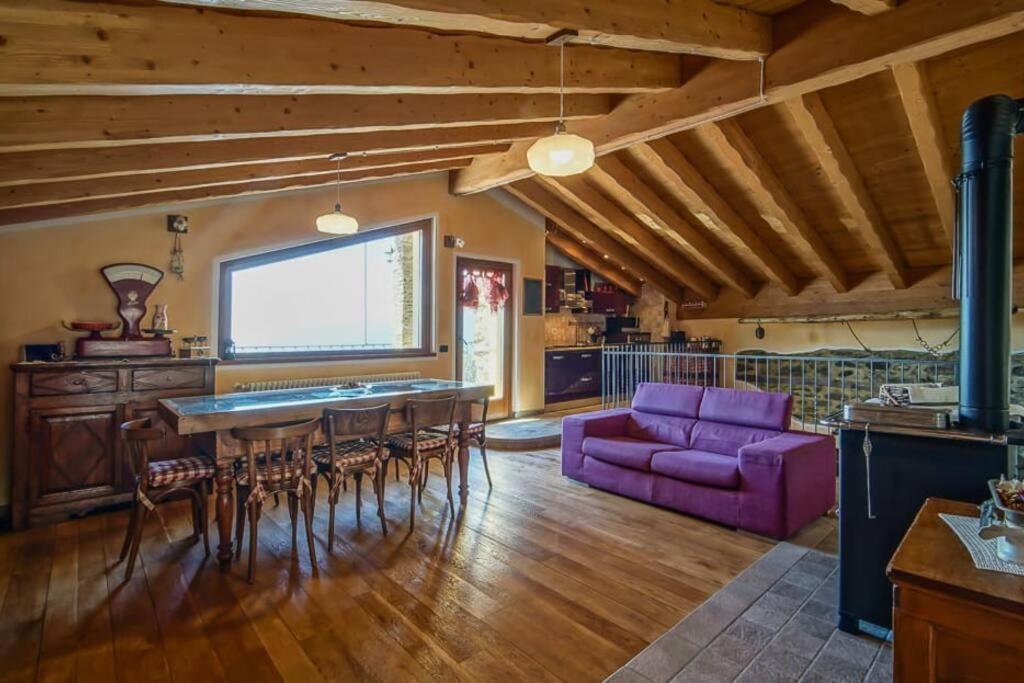Chalet La Terrazza Vista Lago Bellano Bagian luar foto