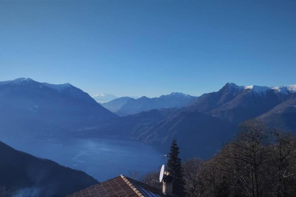 Chalet La Terrazza Vista Lago Bellano Bagian luar foto