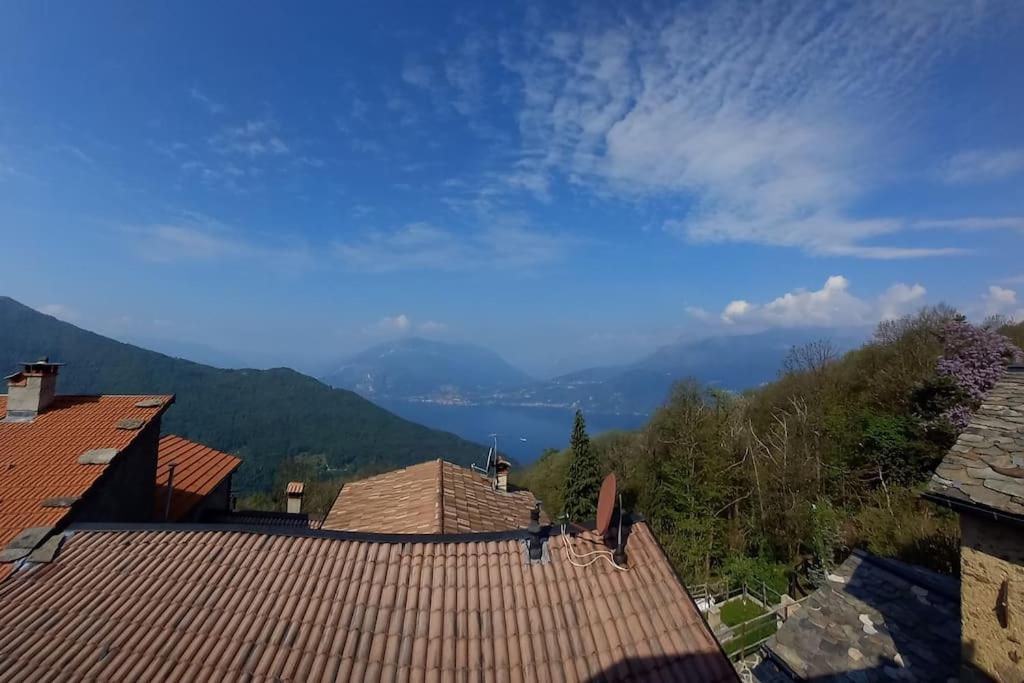 Chalet La Terrazza Vista Lago Bellano Bagian luar foto