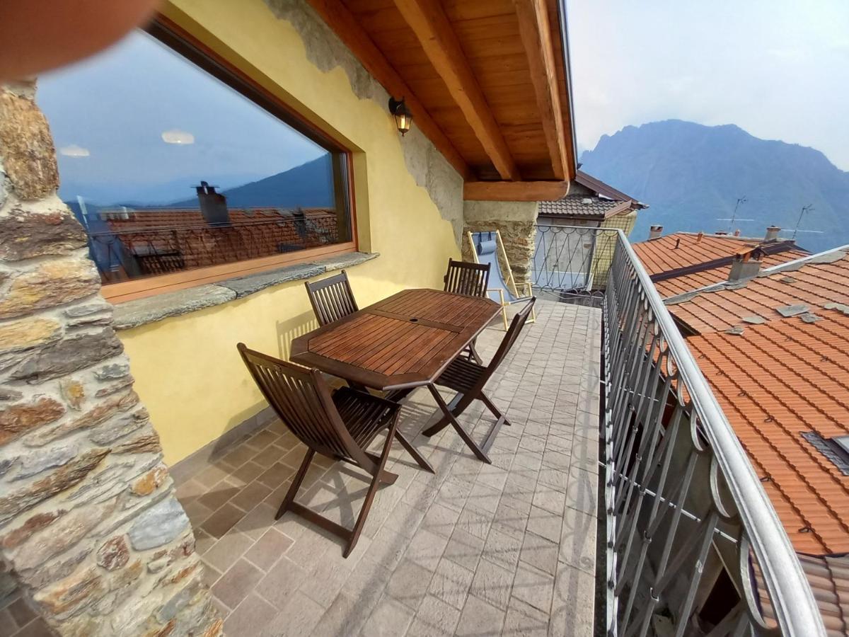 Chalet La Terrazza Vista Lago Bellano Bagian luar foto
